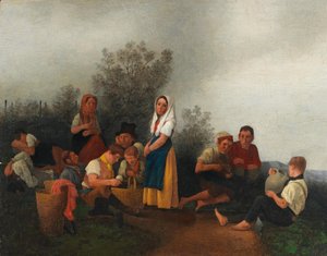 Rodzina Schreiberów w winnicy